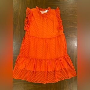 THML Orange Tiered Sundress